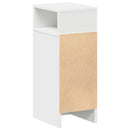 sengebord med skuffe 25x31x66 cm hvid
