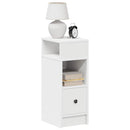 sengeborde 2 stk. med skuffe 25x31x66 cm hvid