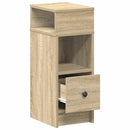 sengeborde 2 stk. med skuffe 25x31x66 cm sonoma-eg