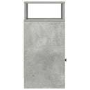 sengebord med skuffe 25x31x66 cm betongrå