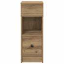 sengebord med skuffe 25x31x66 cm kunsteg
