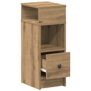 sengeborde 2 stk. med skuffe 25x31x66 cm kunsteg