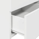 sengeborde 2 stk. med 2 skuffer hvide 40x36,5x62 cm