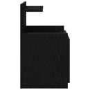 sengeborde 2 stk. med 2 skuffer sort 40x36,5x62 cm