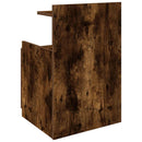 sengebord med 2 skuffer røget eg 40x36,5x62 cm
