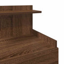 sengeborde 2 stk. med 2 skuffer brun eg 40x36,5x62 cm