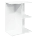 sengebord 46,5x29x61 cm konstrueret træ hvid