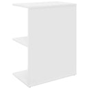 sengeborde 2 stk. 46,5x29x61 cm konstrueret træ hvid