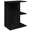 sengebord 46,5x29x61 cm konstrueret træ sort-eg