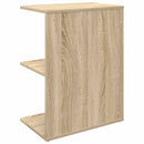 sengeborde 2 stk. 46,5x29x61 cm konstrueret træ sonoma-eg