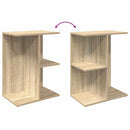 sengeborde 2 stk. 46,5x29x61 cm konstrueret træ sonoma-eg