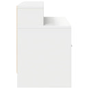 sengebord med skuffe 51x31x47 cm hvid