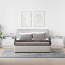 sengeborde med skuffe 2 stk. 51x31x47 cm hvid