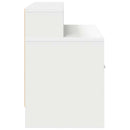 sengeborde med skuffe 2 stk. 51x31x47 cm hvid