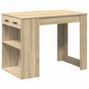 skrivebord med skuffe og hylde 102x62x77,5 cm sonoma-eg