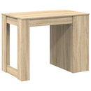 skrivebord med skuffe og hylde 102x62x77,5 cm sonoma-eg
