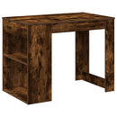 skrivebord med skuffe og hylde 102x62x77,5cm røget egetræsfarve