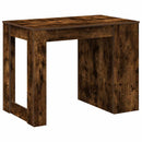 skrivebord med skuffe og hylde 102x62x77,5cm røget egetræsfarve