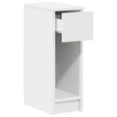sengebord med skuffe 20x36x60 cm hvid