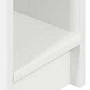 sengebord med skuffe 20x36x60 cm hvid