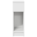 sengeborde med skuffe 2 stk. 20x36x60 cm hvid