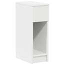 sengeborde med skuffe 2 stk. 20x36x60 cm hvid