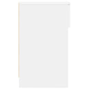 sengeborde med skuffe 2 stk. 20x36x60 cm hvid