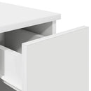 sengeborde med skuffe 2 stk. 20x36x60 cm hvid