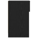sengebord med skuffe 20x36x60 cm sort-eg