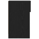 sengeborde med skuffe 2 stk. 20x36x60 cm sort-eg
