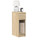 sengebord med skuffe 20x36x60 cm sonoma-eg
