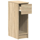 sengeborde med skuffe 2 stk. 20x36x60 cm sonoma-eg