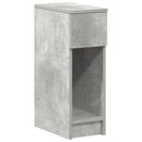 sengebord med skuffe 20x36x60 cm betongrå