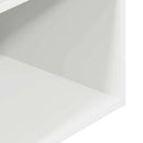 sengeborde med skuffe 2 stk. 35x34x66,5 cm hvid