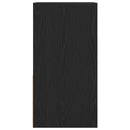 sengebord med skuffe 35x34x66,5 cm sort-eg