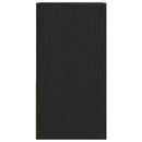 sengeborde med skuffe 2 stk. 35x34x66,5 cm sort-eg