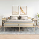 sengeborde med skuffe 2 stk. 35x34x66,5 cm sonoma-eg