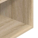 sengeborde med skuffe 2 stk. 35x34x66,5 cm sonoma-eg