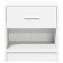 sengebord med skuffe 39x28x41 cm hvid