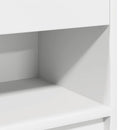 sengebord med skuffe 39x28x41 cm hvid