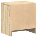 sengeborde 2 stk. med skuffe 39x28x41 cm sonoma-eg
