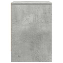 sengebord med skuffe 39x28x41 cm betongrå