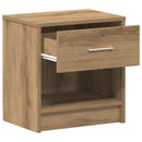 sengeborde 2 stk. med skuffe 39x28x41 cm kunsteg
