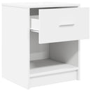 sengeborde 2 stk. med skuffe 40x34x50 cm hvid