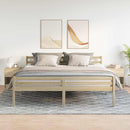 sengeborde 2 stk. med skuffe 40x34x50 cm sonoma-eg