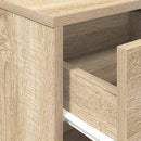 sengeborde 2 stk. med skuffe 40x34x50 cm sonoma-eg