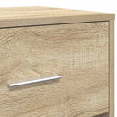 sengeborde 2 stk. med skuffe 40x34x50 cm sonoma-eg