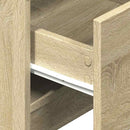 sengeborde 2 stk. med 2 skuffer 40x36x50 cm sonoma-eg