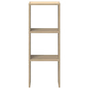 bogreol stabelbar 30x30x80 cm konstrueret træ sonoma-eg