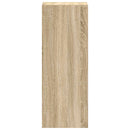 bogreol stabelbar 30x30x80 cm konstrueret træ sonoma-eg